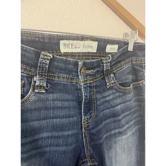 Buckle BKE Payton Bootcut Jeans Womens Size 26 Dark Wash Blue Low Rise 28x31 1/2 - Picture 3 of 11